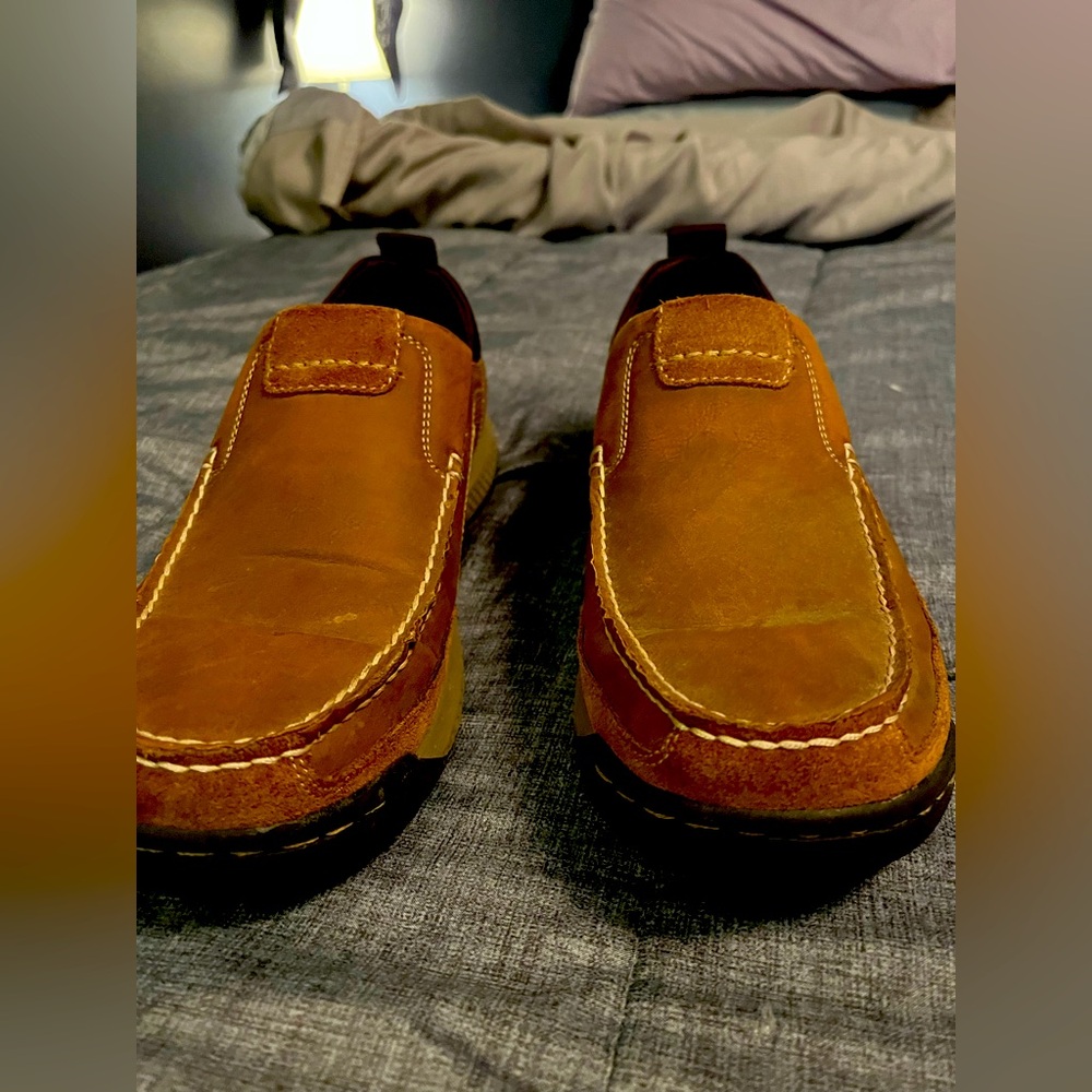 Dockers Brown Loafers Classic Slip-On Design